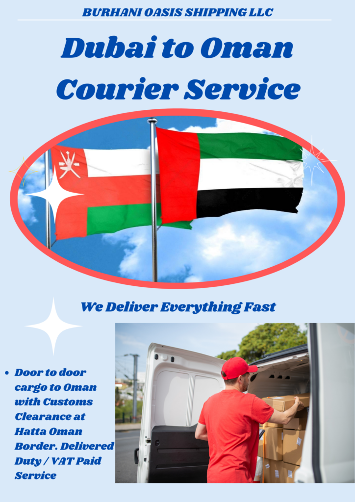 dubai to oman courier service